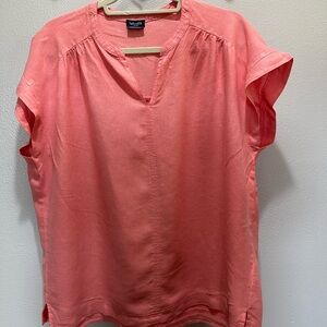 Splendid Pink Cap Sleeve Relaxed Blouse